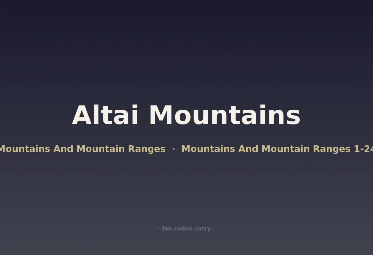 Altai Mountains