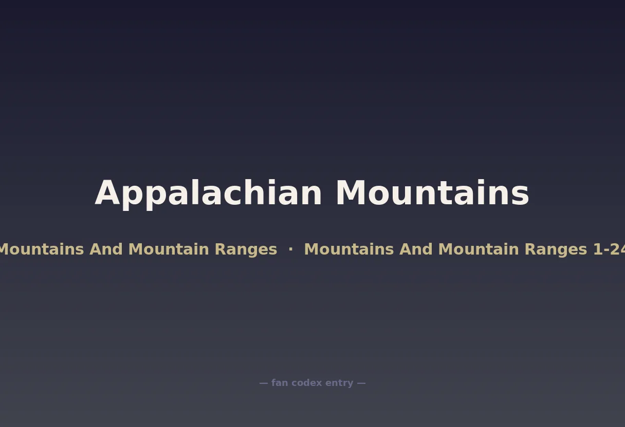 Appalachian Mountains