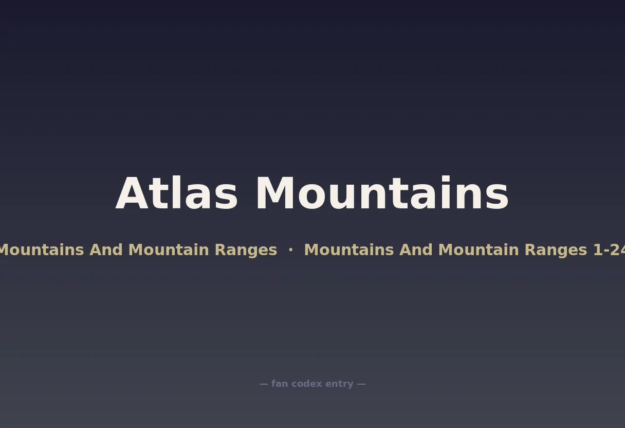 Atlas Mountains