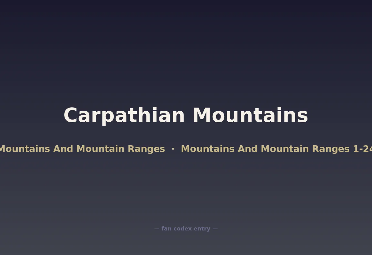 Carpathian Mountains