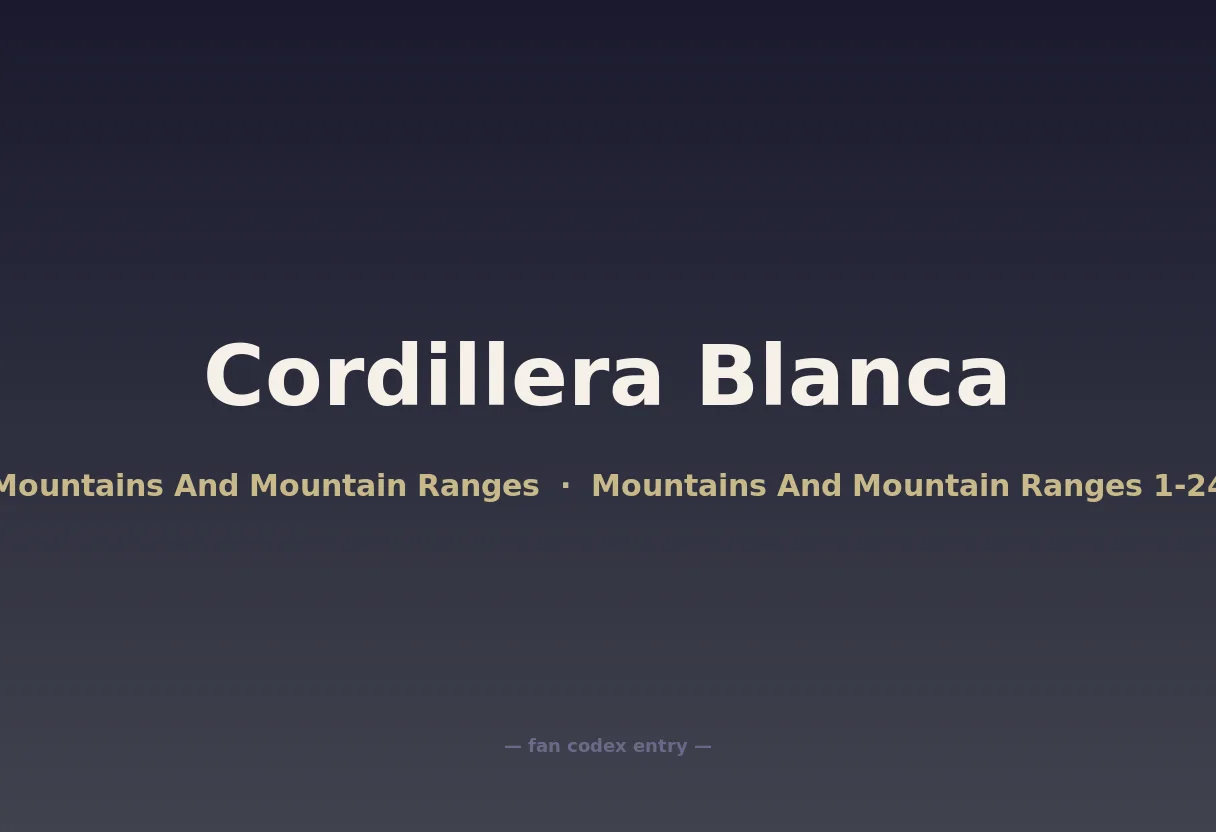 Cordillera Blanca