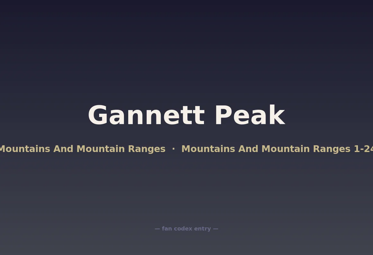 Gannett Peak
