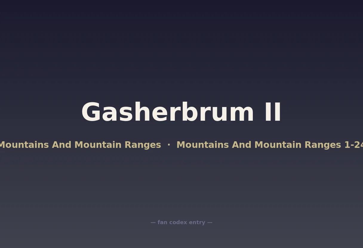 Gasherbrum II