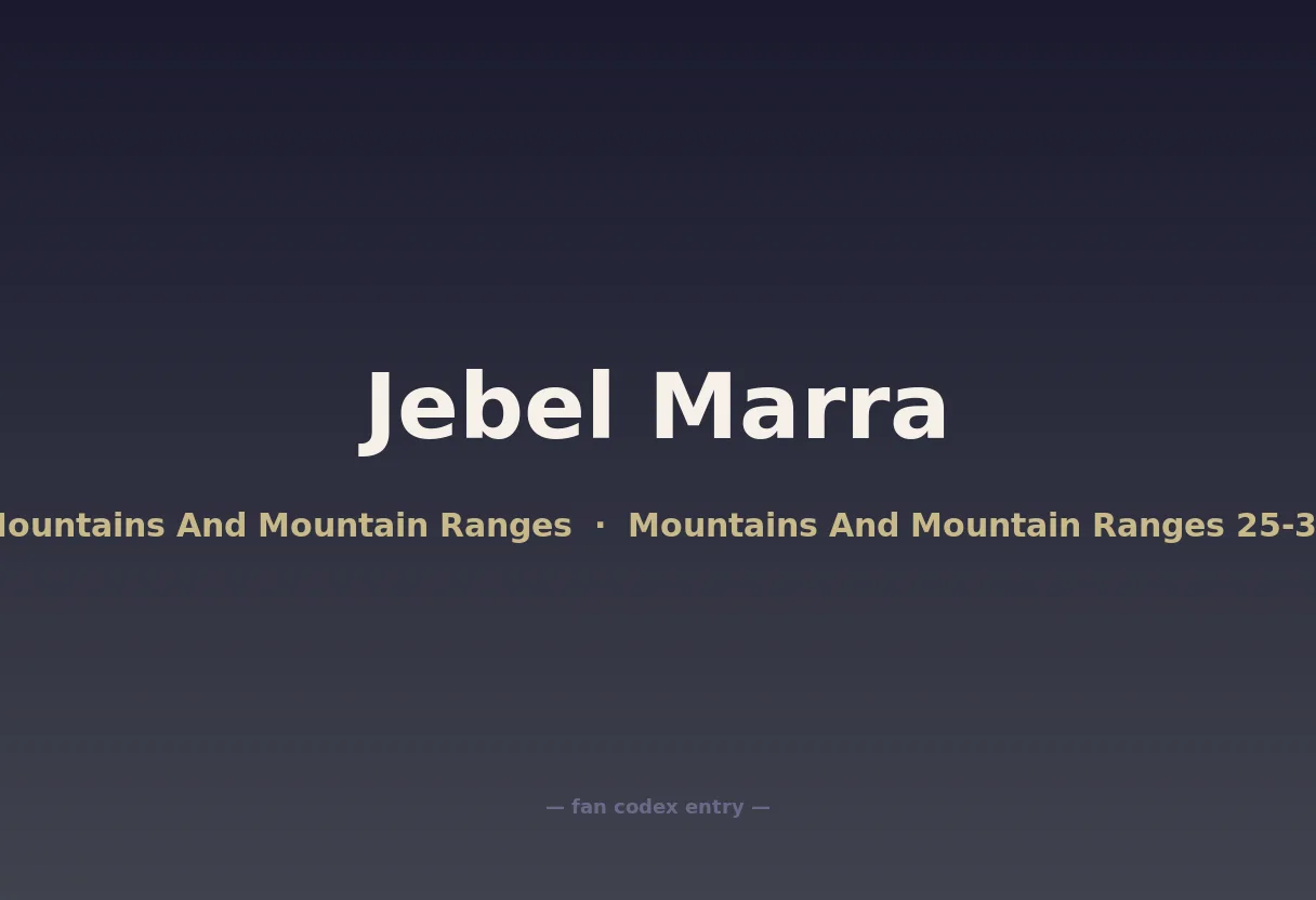 Jebel Marra